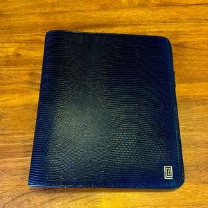 Notiq Blaq Lizard Midi Desk Folio Ringless Agenda | Classic 9 Disc cover